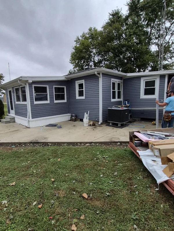 New siding installed by A&W Construction