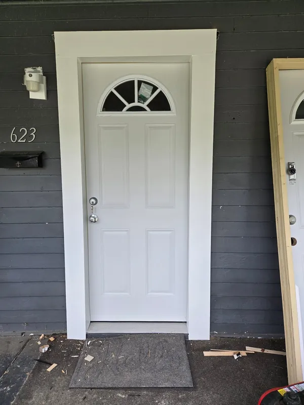 New door and frame installed by A&W Construction